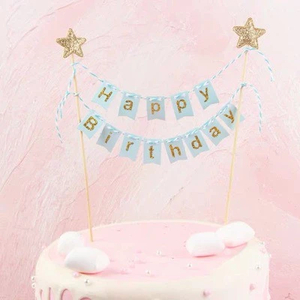 HB Tag - Flag Birthday Topper